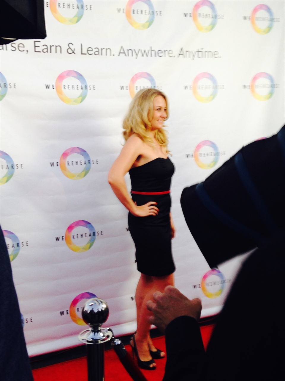 Janine on the red carpet attending the WeRehearse Launch Party event in Hollywood.